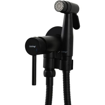 Гигиенический душ со смесителем Gappo G06-6 G7206-6 Черный матовый — фото 1, Гигиенические души