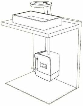 Сушилка для рук со смесителем и дозатором для жидкого мыла Nofer Concept 01901.S Матовая нержавеющая сталь — фото 6, Диспенсеры для жидкого мыла