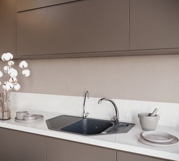 Кухонная мойка Domaci Бьелла DMC-10 DMC-10-308 Черная — фото 3, Кухонные мойки