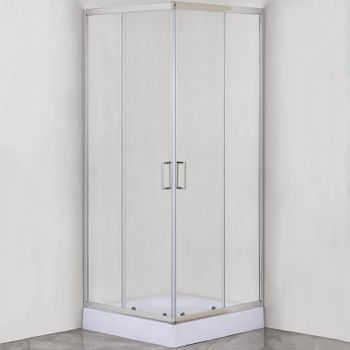 Душевой уголок Aquanet SE-900S 90x90 270063 профиль Хром стекло прозрачное — фото 1, Квадратные душевые уголки