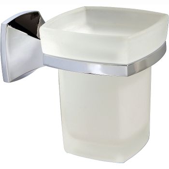 Стакан для зубных щеток WasserKRAFT Wern K-2528 Хром — фото 1, Стаканы для зубных щеток