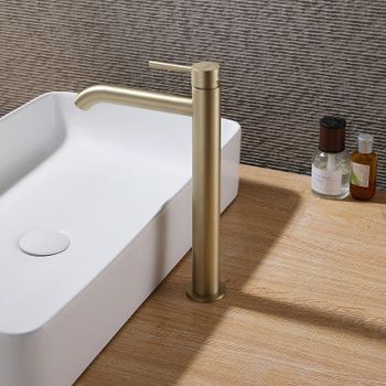 Смеситель для раковины Abber Wasser Kreis AF8111G Золото матовое — фото 2, Смесители для раковины