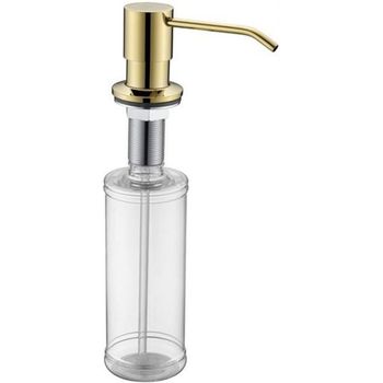 Дозатор для моющего средства Paulmark Rein D002-G Золото — фото 1, Дозаторы для кухонных моек