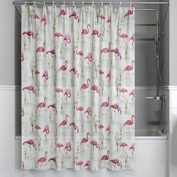 Штора для ванны Iddis Promo P04PV11i11 180х180 Белая с рисунком — фото 1, Шторы для ванной