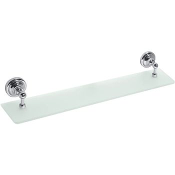 Стеклянная полка Bemeta Retro chrom 144302242 Хром — фото 1, Полки для ванной и душа