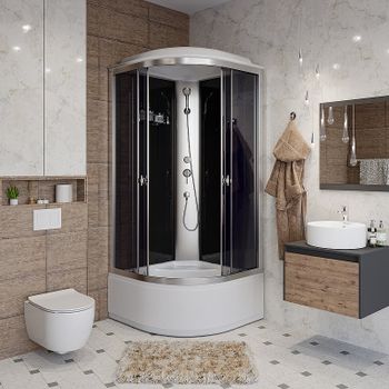 Душевая кабина Niagara Eco 90x90 E90/40/TN без гидромассажа — фото 1, Душевые кабины
