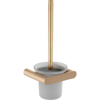 Ершик для унитаза Nofer Verona 16877.G Золото матовое — фото 1, Ершики для унитаза
