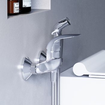 Гигиенический душ со смесителем Damixa Eclipse 318000000 Хром — фото 2, Гигиенические души