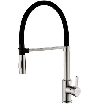 Смеситель для кухни Paulmark Halt Ha214021-Ni Никель — фото 1, Смесители для кухни