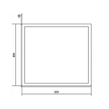 Зеркало Creto Provence 85 9-1085W Темное дерево — фото 3, Зеркала в ванную комнату
