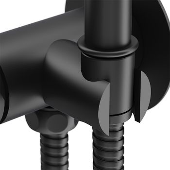 Гигиенический душ со смесителем Damixa Option 217000000 Черный матовый — фото 5, Гигиенические души