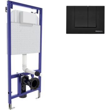 Инсталляция Berges Novum 040245 для унитаза с Черной клавишей смыва — фото 1, Инсталляции для унитазов