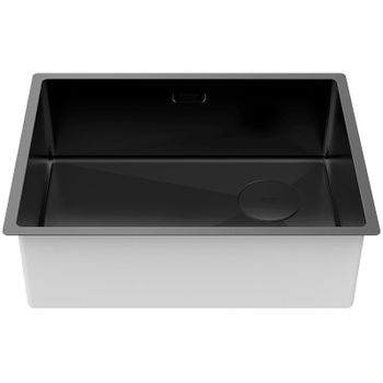 Кухонная мойка Paulmark Next-Skew 58 Uni PM885844-MBN Черная матовая — фото 2, Кухонные мойки