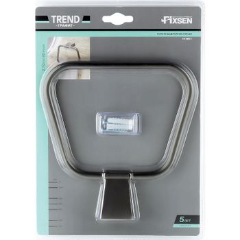 Кольцо для полотенец Fixsen Trend Graphite FX-98011 Черный графит — фото 2, Полотенцедержатели