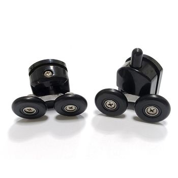 Душевая дверь Abber Schwarzer Diamant 110 AG30110BMH профиль Черный стекло матовое — фото 3, Раздвижные душевые двери