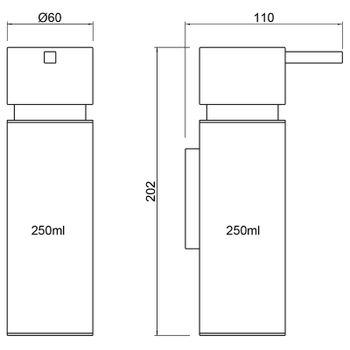 Дозатор для жидкого мыла Timo Torne 43039/00 Хром — фото 2, Дозаторы