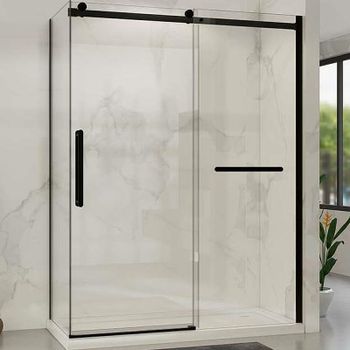 Товар: Душевой уголок Vincea Como Soft 150x80 VSR-1CS8015CLB профиль Черный стекло прозрачное - фото 1 Душевой уголок Vincea Como Soft 150x80 VSR-1CS8015CLB профиль Черный стекло прозрачное — фото 1, Прямоугольные душевые уголки