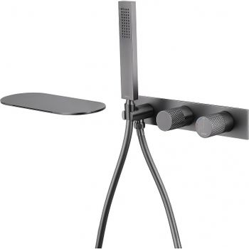 Смеситель для ванны Abber Rund AF8731NG Никель — фото 1, Смеситель для ванны