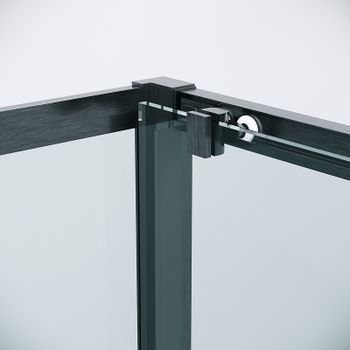 Душевой уголок Grossman Cosmo 110х70 120.K33.02.1170.42.00 профиль Графит сатин стекло прозрачное — фото 6, Прямоугольные душевые уголки