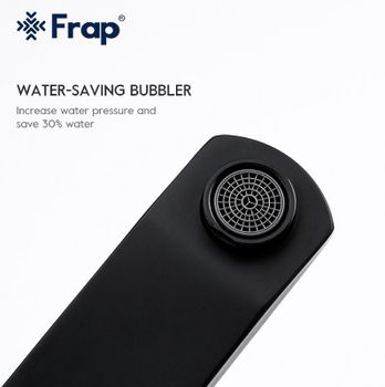Смеситель для раковины Frap H802-6 F10802-62 Черный матовый — фото 7, Смесители для раковины