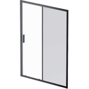 Душевая дверь AM.PM Gem 150 W90G-150-1-195BG профиль Черный матовый стекло тонированное-прозрачное — фото 1, Раздвижные душевые двери