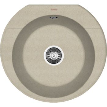 Кухонная мойка Florentina Эльба-555 20.145.C0555.104 Бежевая — фото 1, Кухонные мойки