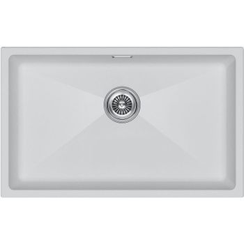 Кухонная мойка Paulmark Lumi 74 UNI LU74-WH Белая — фото 1, Кухонные мойки