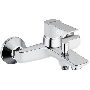 Смеситель для ванны Damixa Origin Elegance 841000000 Хром Белый — фото 1, Смеситель для ванны