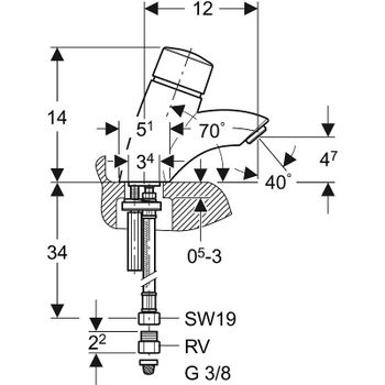 Смеситель для раковины Geberit HyTronic 115.721.21.1 Глянцевый хром — фото 3, Смесители для раковины