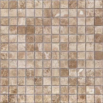 Мозаика Caramelle mosaic Pietrine 7 мм Emperador Light POL 29,8x29,8 см — фото 1, Мозаика