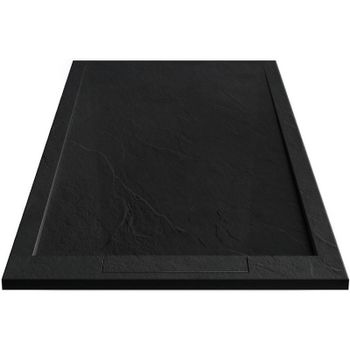 Душевой поддон из искусственного камня Esbano Luxe ESP-LX128B 120x80 ESPLX 128B Черный матовый — фото 2, Душевые поддоны из искусственного камня