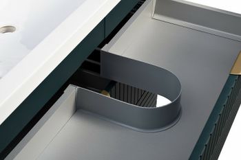 Тумба с раковиной Veedi Monte Lux 90 14000014 Зеленая Золото — фото 5, Тумбы с раковиной