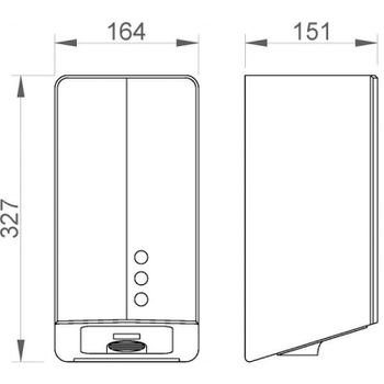 Сушилка для рук Nofer Fuga Evo 01831.S Нержавеющая сталь матовая — фото 3, Сушилки для рук