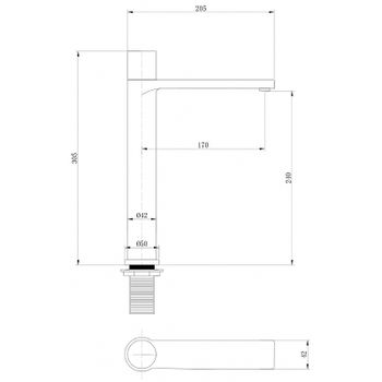 Смеситель для раковины Abber Rund AF8711NG Никель — фото 3, Смесители для раковины