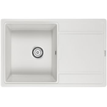 Кухонная мойка Paulmark Flugen 50-780 PM217850-WH Белая — фото 1, Кухонные мойки