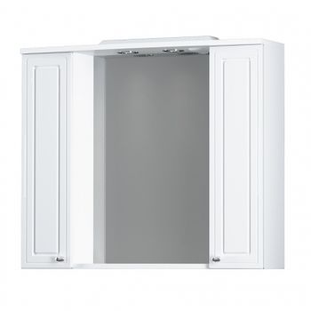 Зеркало со шкафом Damixa RedBlu Palace One 85 M41MPX0851WG с подсветкой Белый — фото 4, Зеркальные шкафы в ванную