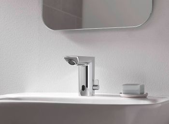 Смеситель для раковины Grohe BauCosmopolitan E 36451000 Хром — фото 4, Смесители для раковины