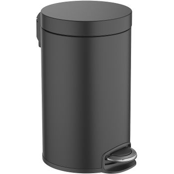 Ведро для мусора Aquatek AQ4992MB Черное матовое — фото 1, Мусорные ведра