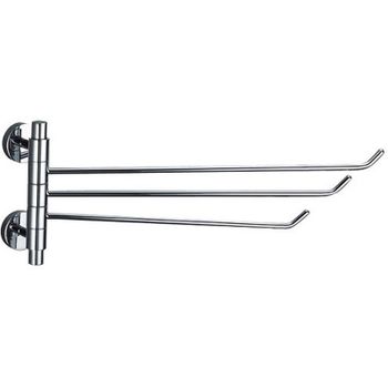 Полотенцедержатель Veragio Largenta VR.LGT-1925.CR тройной поворотный Хром — фото 1, Полотенцедержатели