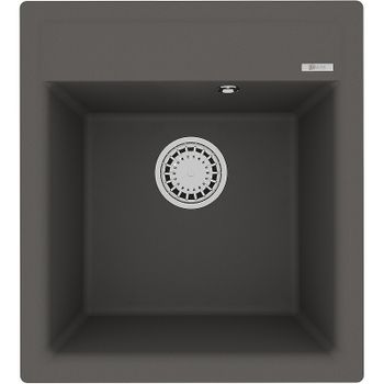 Кухонная мойка Lemark Hanka 450 9910011 Серый шелк — фото 1, Кухонные мойки