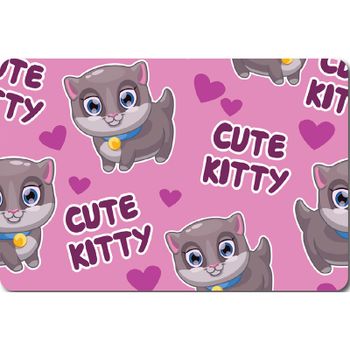 Коврик для ванной комнаты Veragio Carpet 60x40 VR.CPT-7160.15 с рисунком Kitty — фото 1, Коврики для ванной комнаты