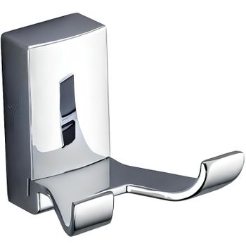 Двойной крючок Frap F18 F1805-2 Хром — фото 1, Крючки для полотенец