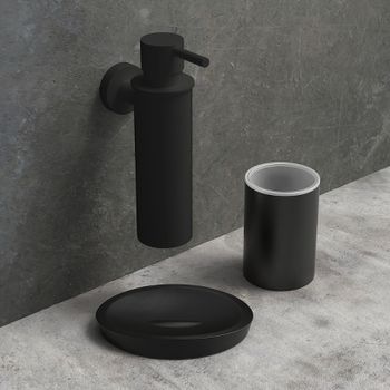 Дозатор для жидкого мыла Colombo Design Plus W4981.NM Черный матовый — фото 2, Дозаторы