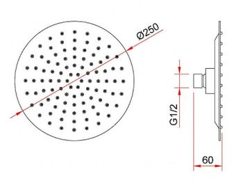 Душевая система Berges Ventas 2R 073003 Хром сильвер — фото 6, Встраиваемые душевые комплекты