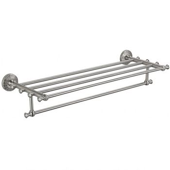 Полка ZorG SL AZR 14 SL Серебро — фото 1, Полки для ванной и душа