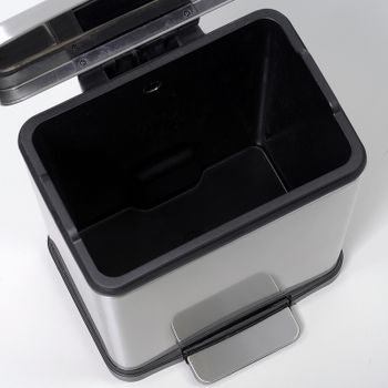 Ведро для мусора WasserKRAFT K-622 Нержавеющая сталь — фото 3, Мусорные ведра