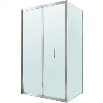 Душевой уголок Berges Legos LS-4 90х100 061056 профиль Хром стекло прозрачное — фото 1, Прямоугольные душевые уголки