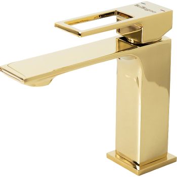 Смеситель для раковины BelBagno Luce LUC-LVM-ORO Золото — фото 1, Смесители для раковины