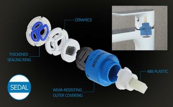 Смеситель для раковины Gappo G48 G1048 Белый Хром — фото 9, Смесители для раковины