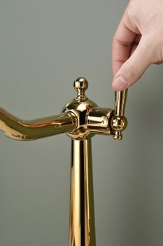 Смеситель для кухни Paulmark Retro Re213226-G Золото — фото 3, Смесители для кухни